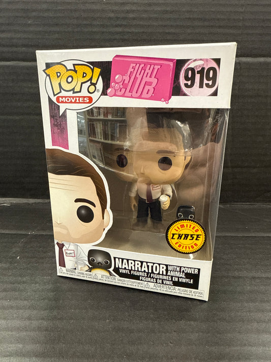 Funko Pop! Fight Club Narrator with Power Animal Chase 919 (Grade A)
