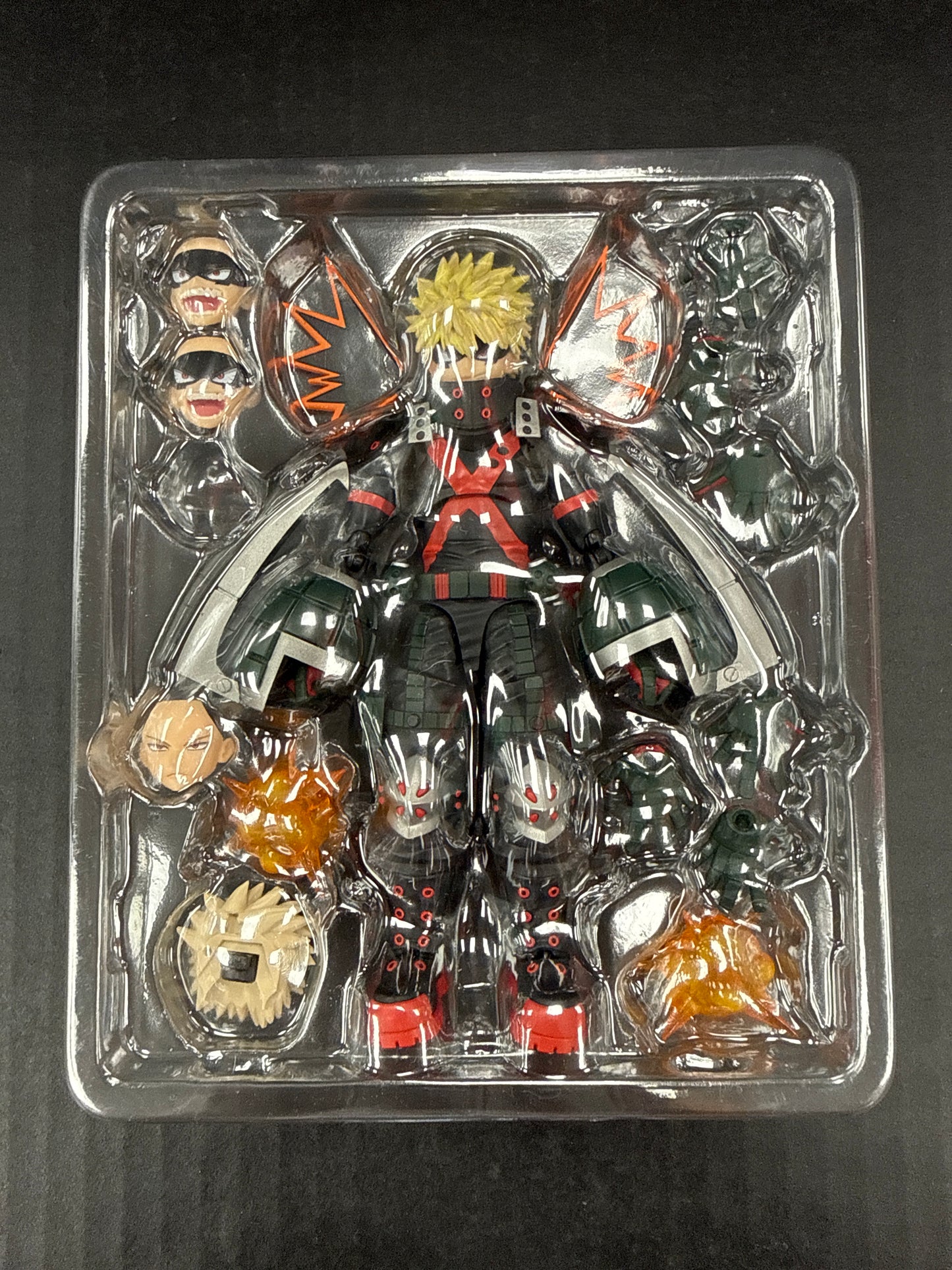SH Figuarts My Hero Academia Katsuki Bakugo (Open Box/Missing 1 Face)
