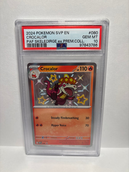 Pokemon Crocalor 080 PSA 10