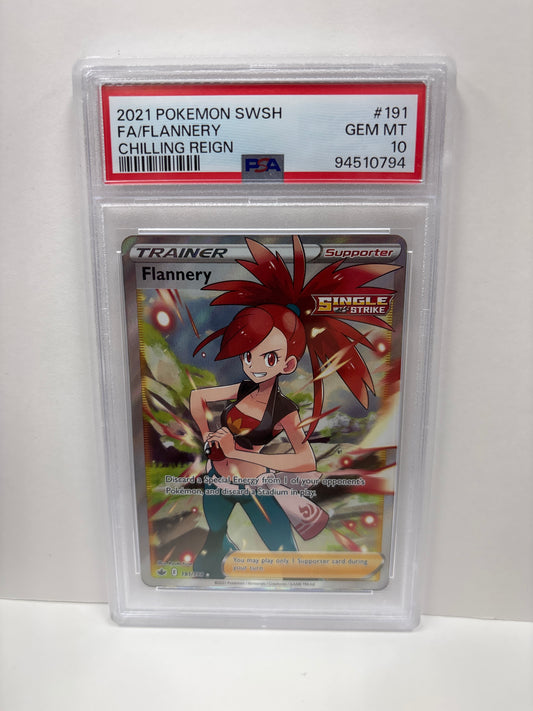 Pokemon Flannery 191/198 PSA 10