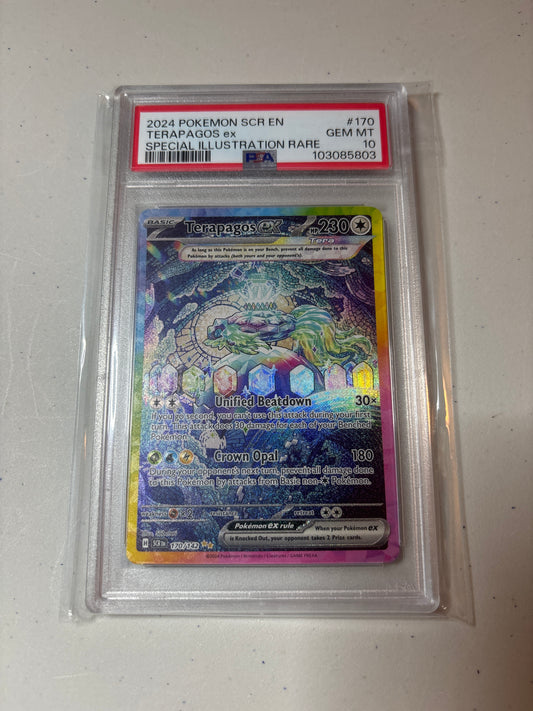 Pokemon Terapagos ex 170/142 PSA 10