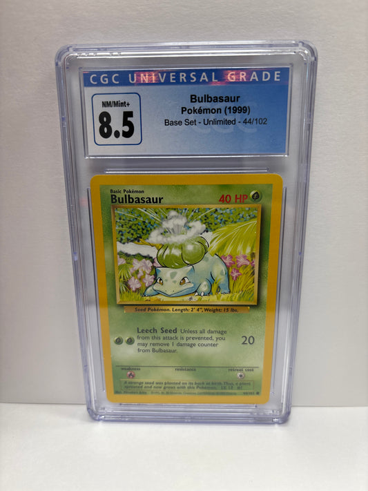 Pokemon Bulbasaur 44/102 (1999) CGC 8.5