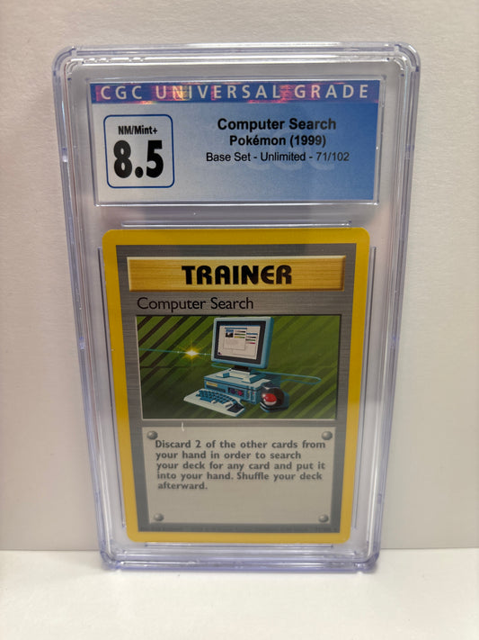Pokemon Computer Search 71/102 (1999) CGC 8.5