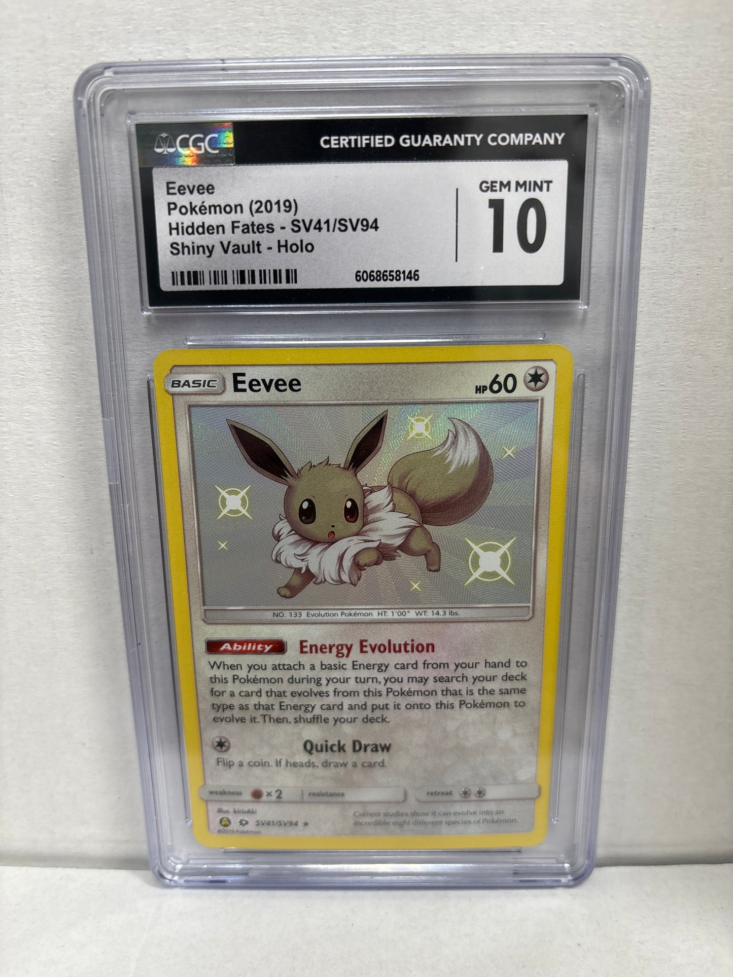 Pokemon Eevee SV41/SV94 CGC 10