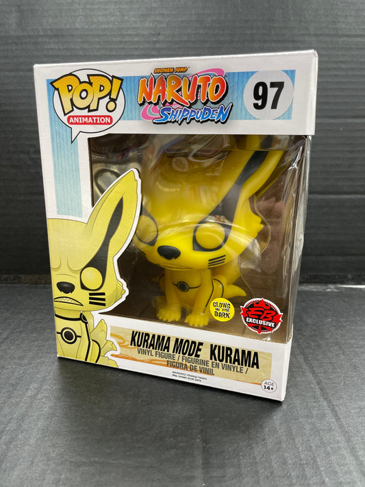 Funko Pop! Naruto Shippuden Kurama Mode Kurama 97 EB Exclusive Glow in the Dark (Grade B)