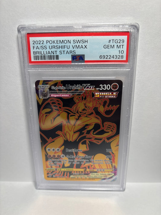 Pokemon Single Strike Urshifu VMAX TG29/TG30 PSA 10
