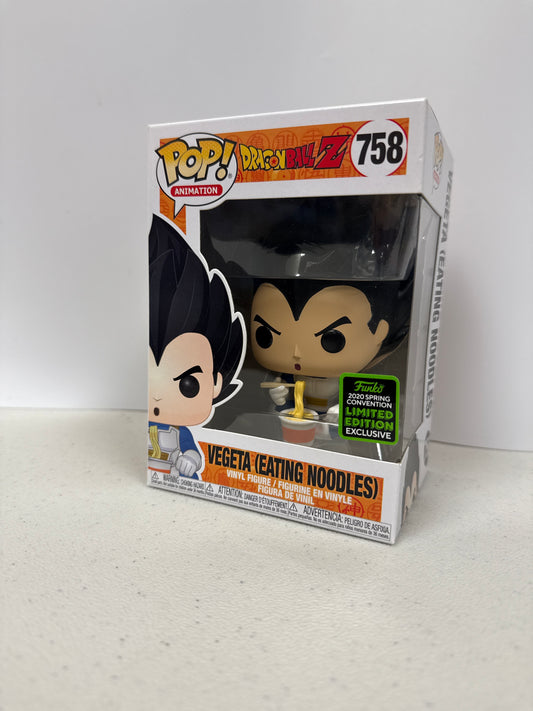 Funko Pop! Dragon Ball Vegeta (Eating Noodles) 758 2020 Spring Exclusive (Grade A-)