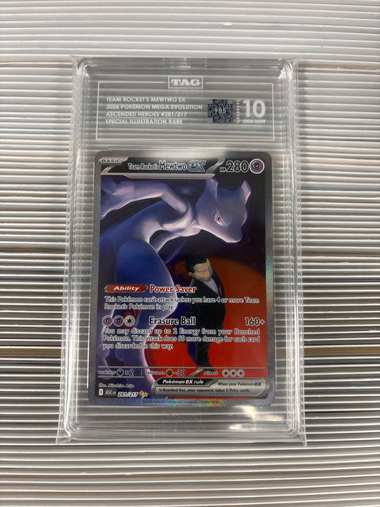 Pokemon Team Rocket’s Mewtwo ex 281/217 TAG 10