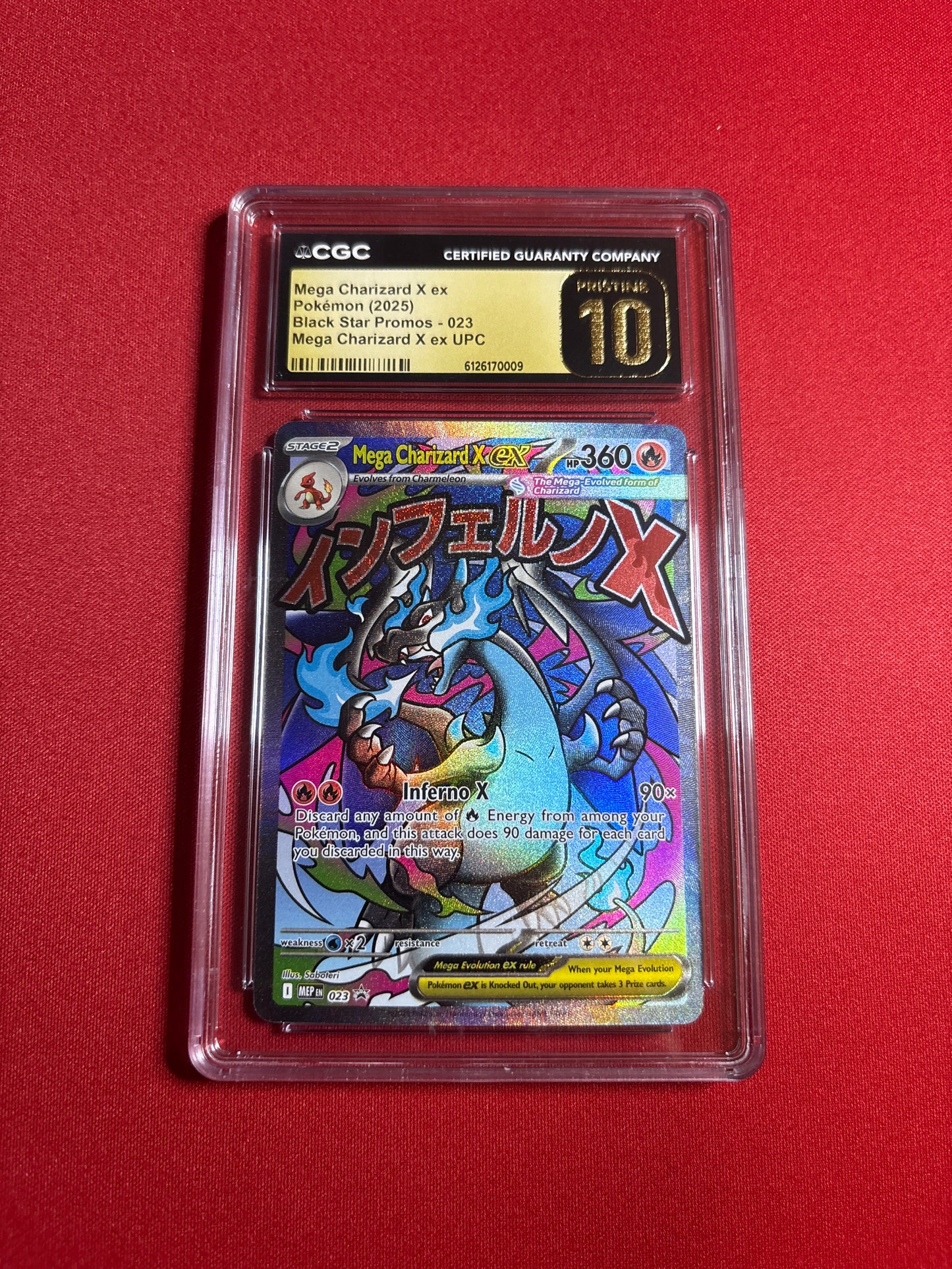Pokemon Mega Charizard X ex 023 CGC Pristine 10
