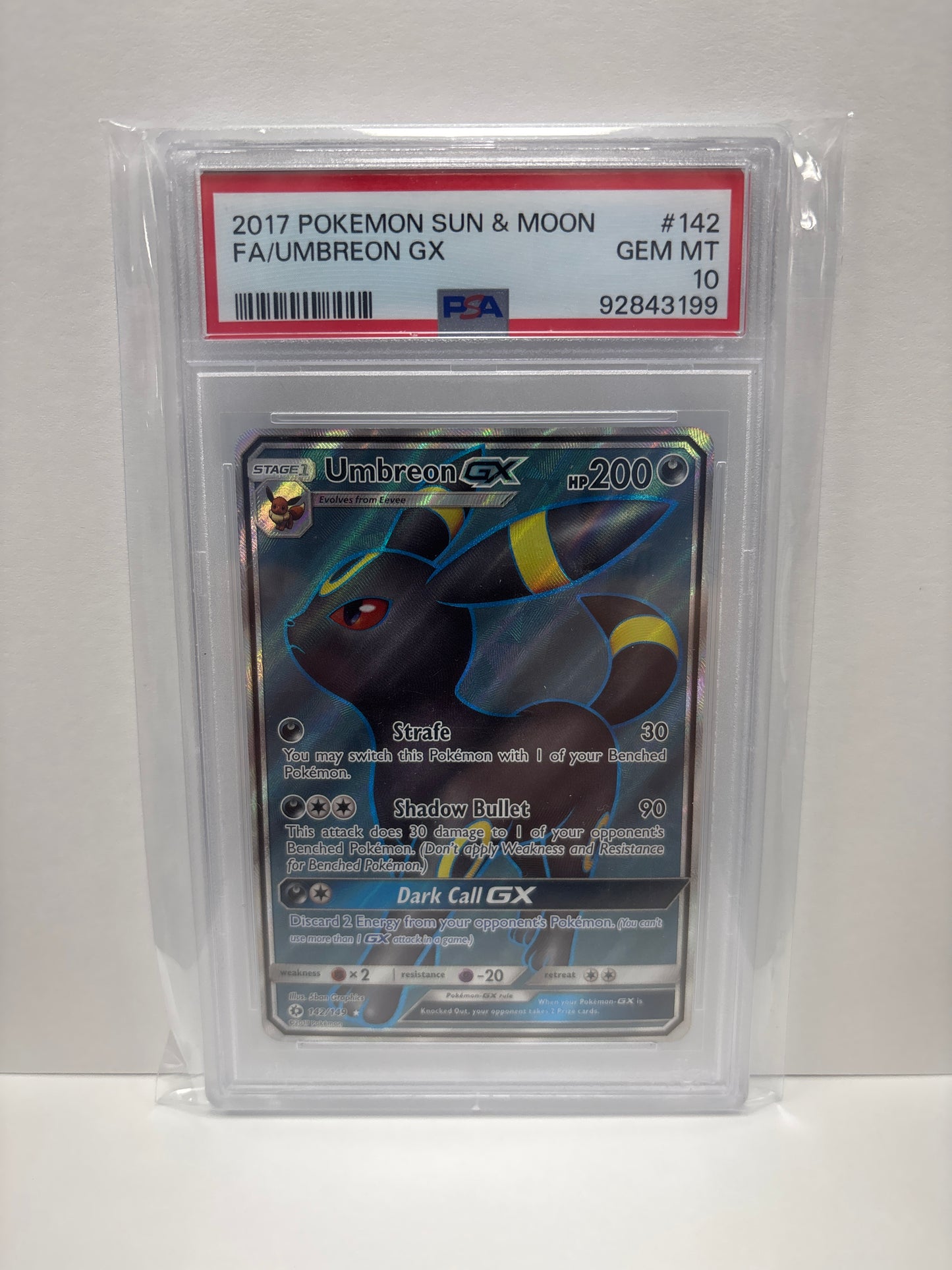 Pokemon Umbreon GX 142/149 PSA 10