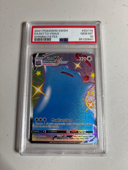 Pokemon Ditto VMAX SV119/SV122 PSA 10