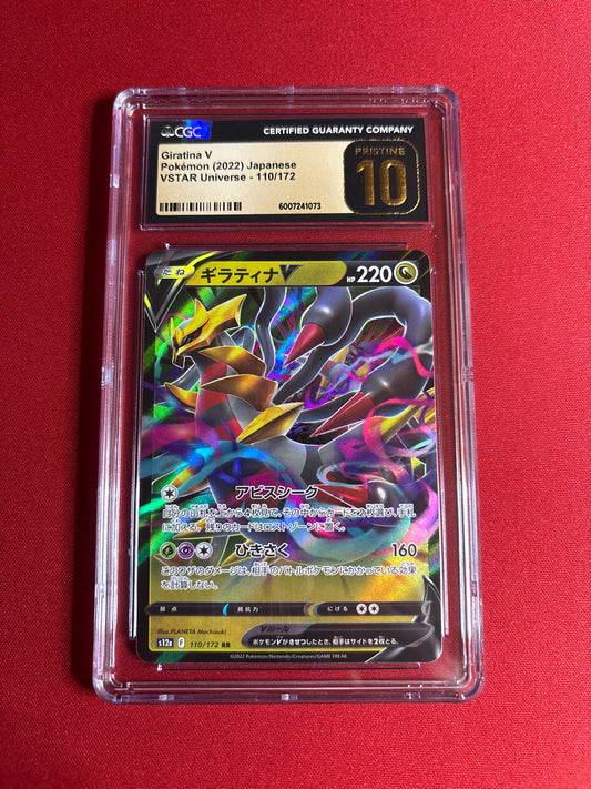 Pokemon Japanese Giratina V 110/172 CGC Pristine 10