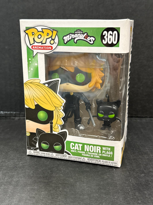 Funko Pop! Miraculous Cat Noir with Plagg 360 (Grade C)