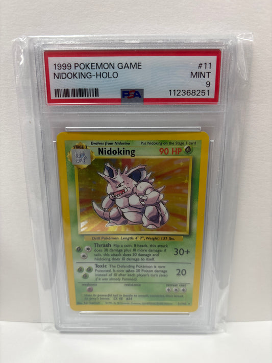 Pokemon Nidoking 11/102 (1999) PSA 9