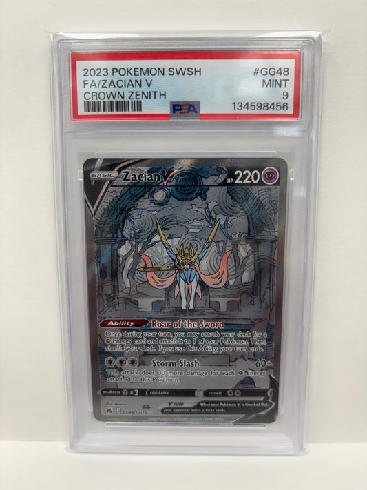 Pokemon Zacian V GG48/GG70 PSA 9