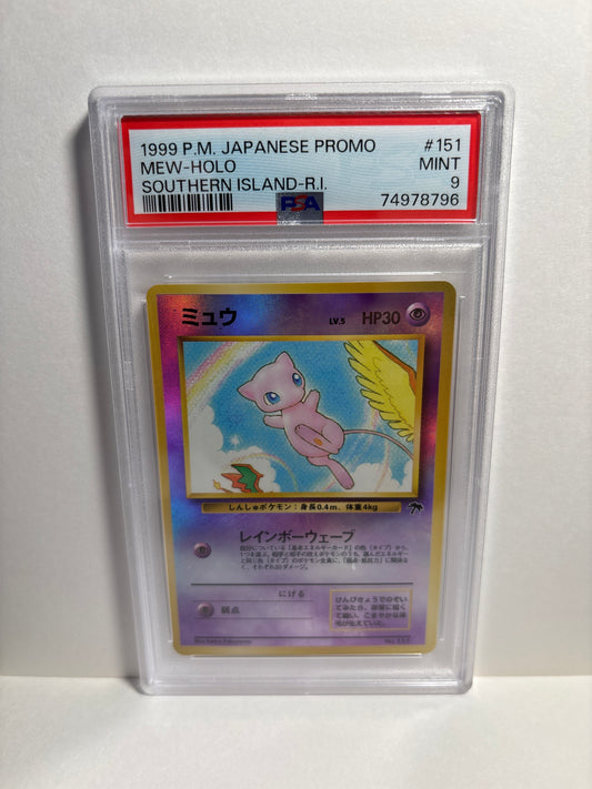 Pokemon Japanese Mew #151 Southern Islands (1999) PSA 9