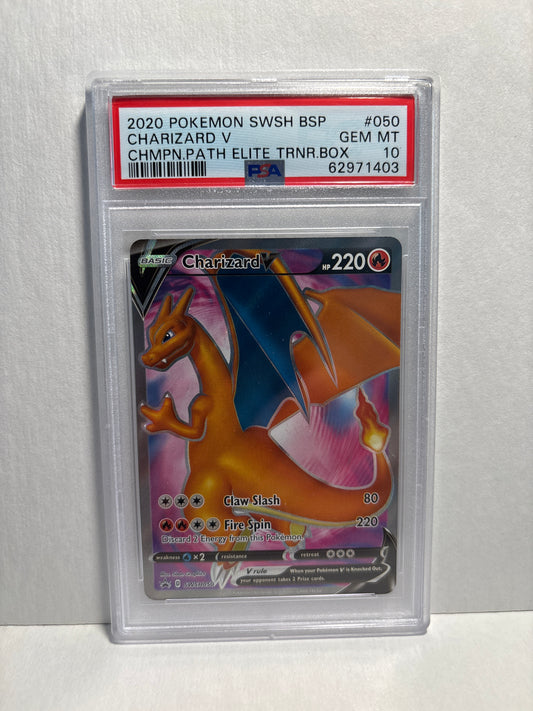 Pokemon Charizard V SWSH050 PSA 10