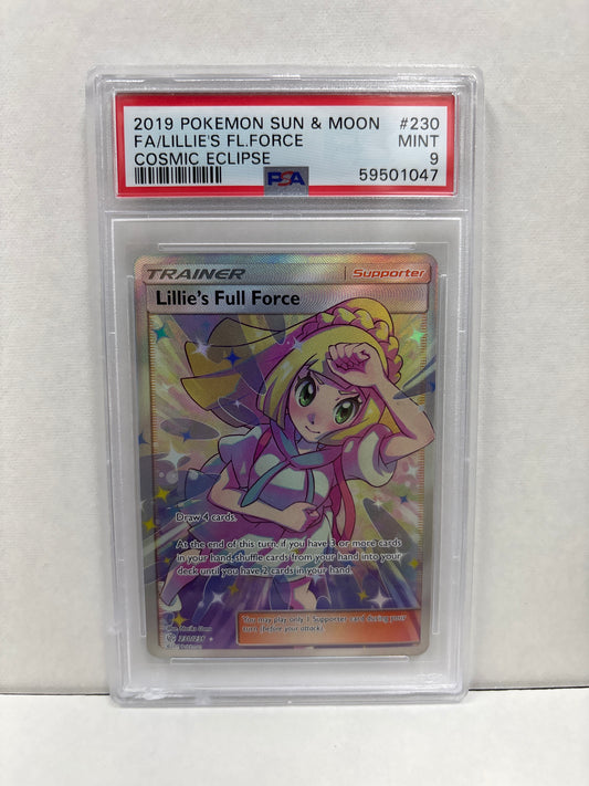 Pokemon Lillie’s Full Force 230/236 PSA 9 (Scratches on Slab)