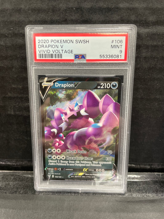 Pokémon Drapion V 106/185 PSA 9