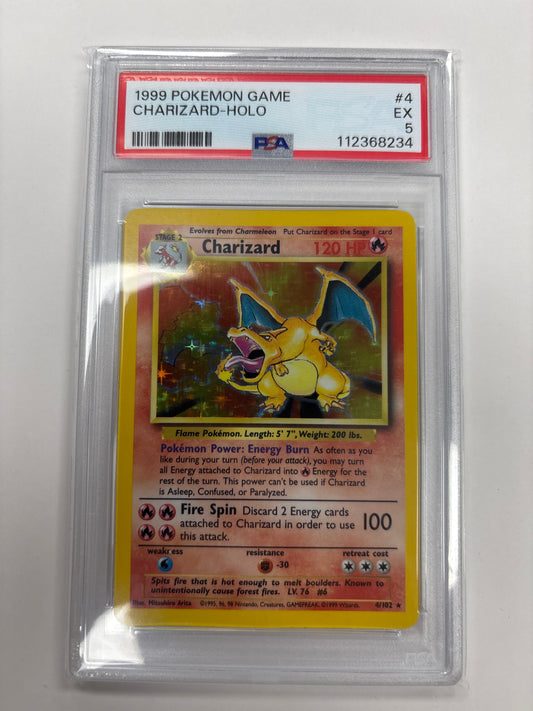 Pokemon Charizard 4/102 (1999) PSA 5