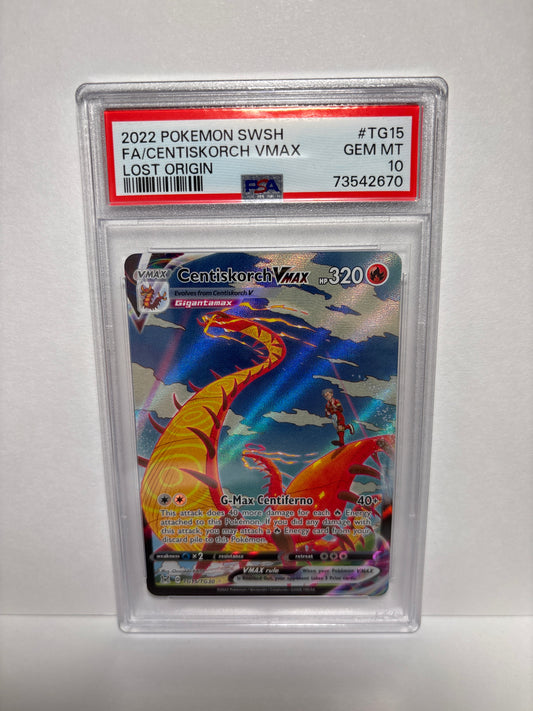 Pokemon Centiskorch VMAX TG15/TG30 PSA 10