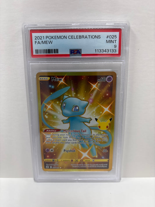 Pokemon Mew 025/025 PSA 9
