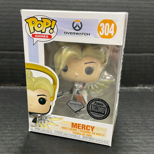 Funko Pop! Overwatch Mercy 304 Blizzard Exclusive (Grade C)