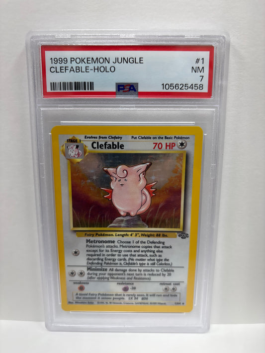 Pokemon Clefable 1/64 (1999) PSA 7