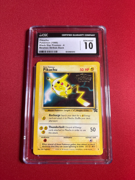 Pokemon Pikachu 4 PROMO (1999) CGC 10
