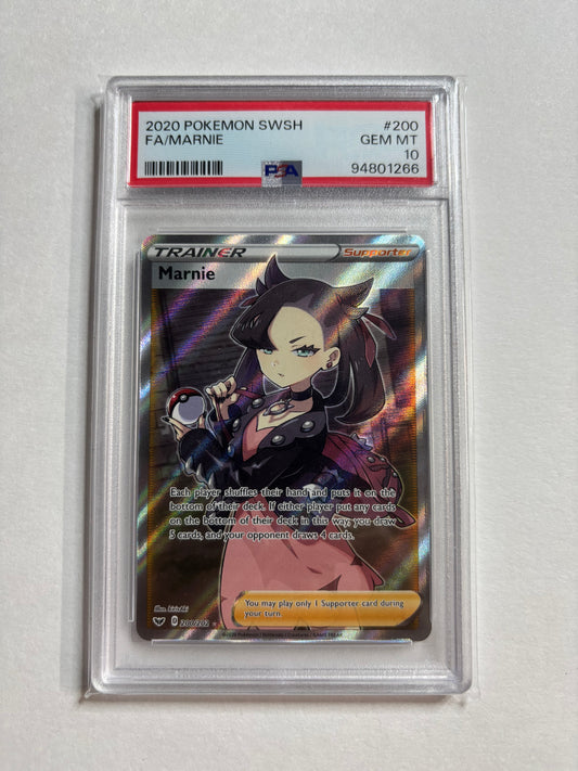 Pokemon Marnie 200/202 PSA 10