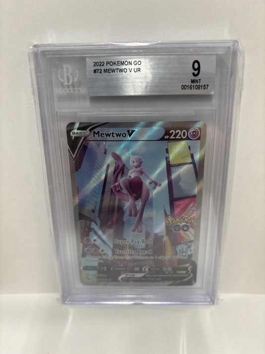Pokemon Mewtwo V 072/078 Beckett 9