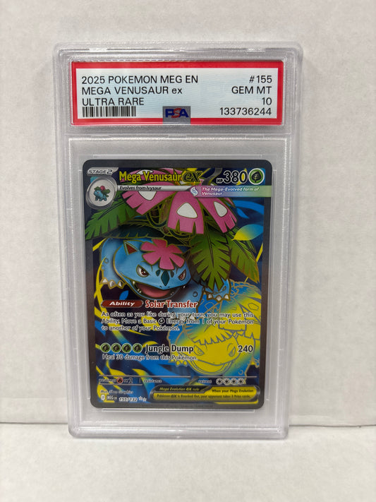 Pokemon Mega Venusaur ex 155/132 PSA 10