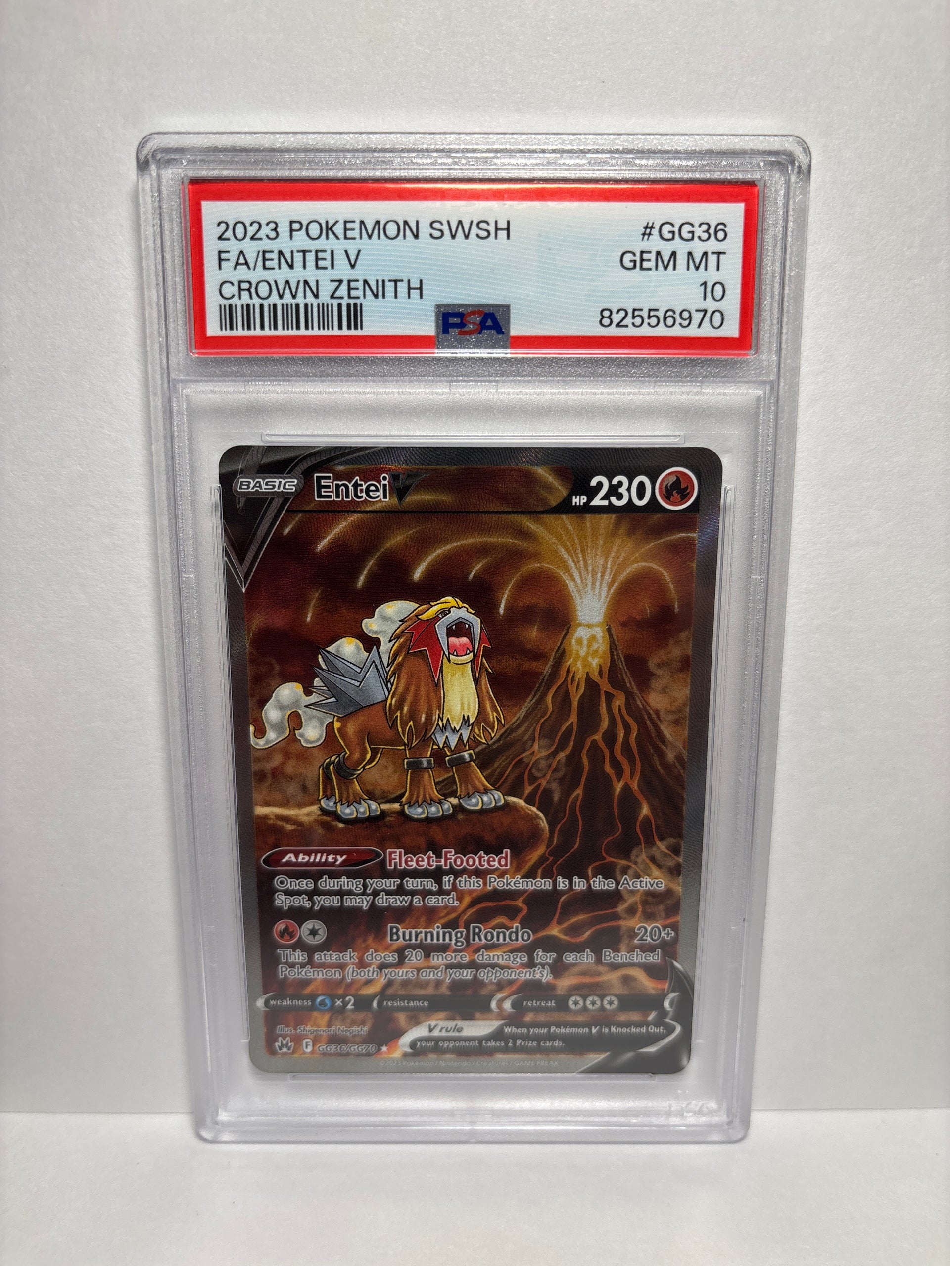 entei v pokemon card price Pokemon Entei V GG36/GG70 PSA 10 – Zapp! Comics