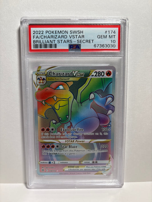 Pokemon Charizard VSTAR 174/172 PSA 10