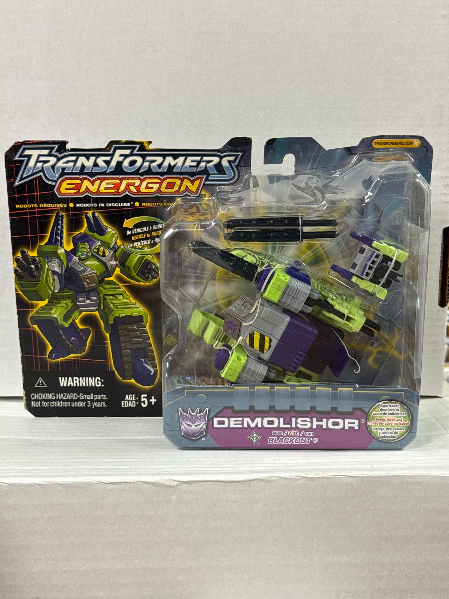 Transformers Energon Demolishor with Blackout (Non-Mint Box)
