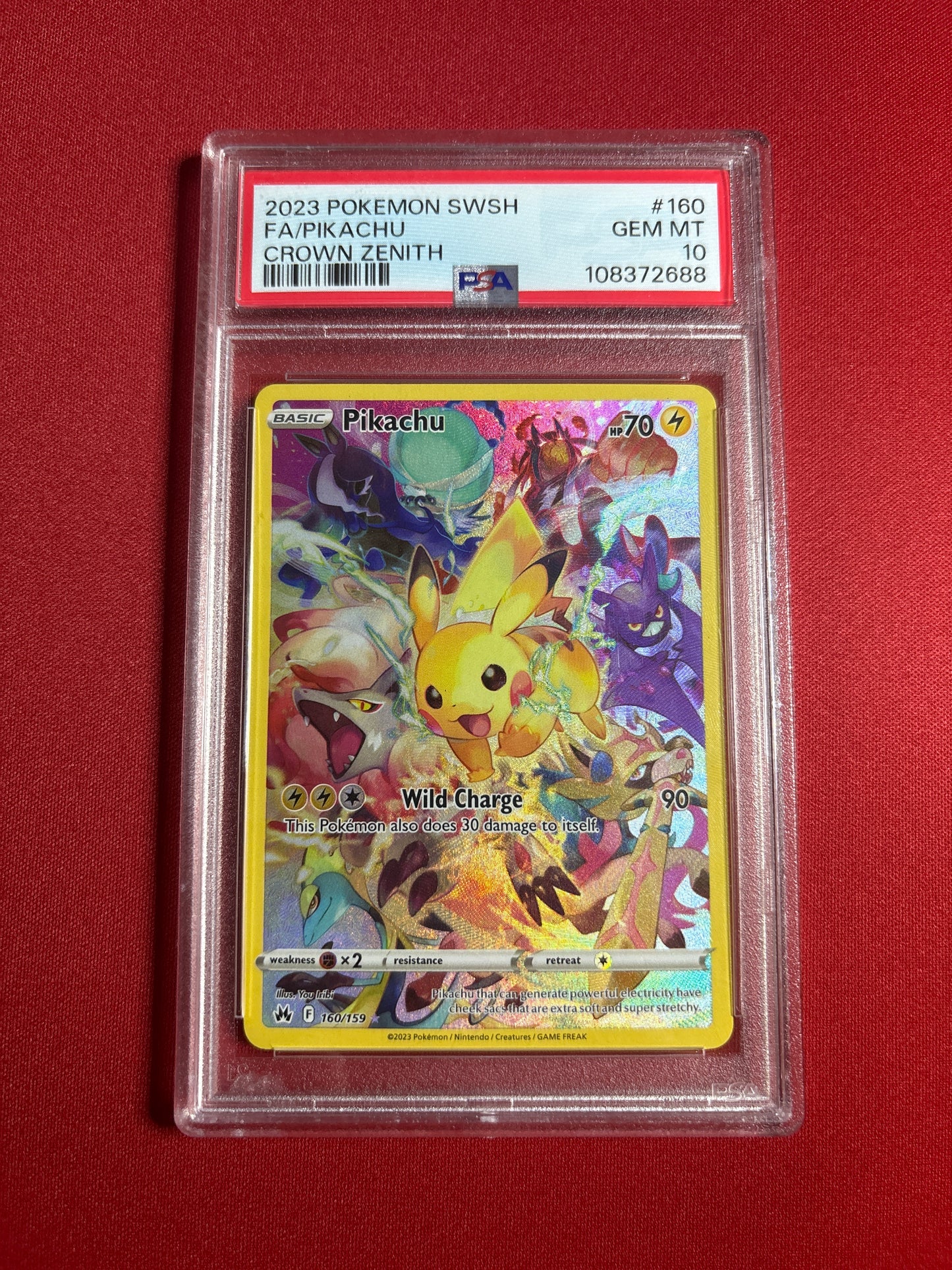 Pokemon Pikachu 160/159 PSA 10