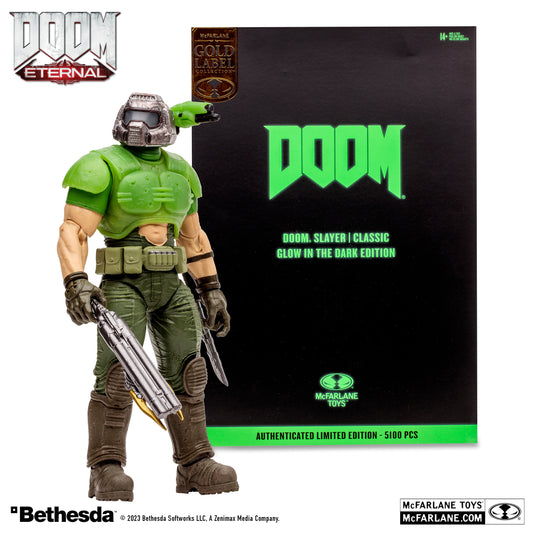 McFarlane Toys Doom Slayer Classic Glow in the Dark Gold Label