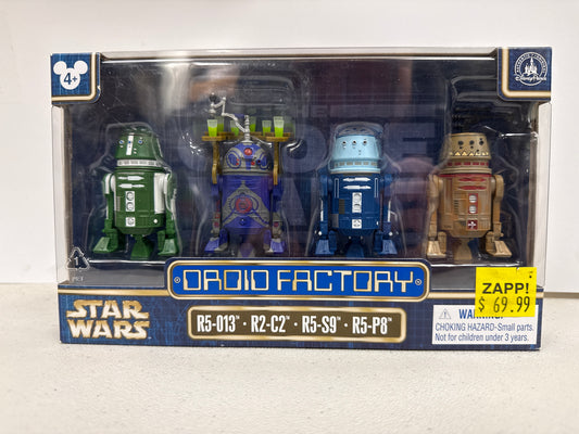 Star Wars Disney Parks Exclusive Droid Factory R5-013, R2-C2, R5-S9 & R5-P8