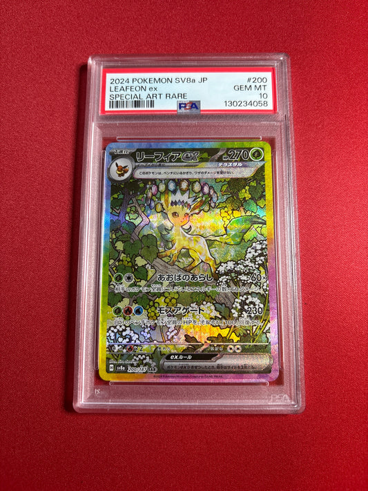 Pokemon Japanese Leafeon ex 200/187 PSA 10