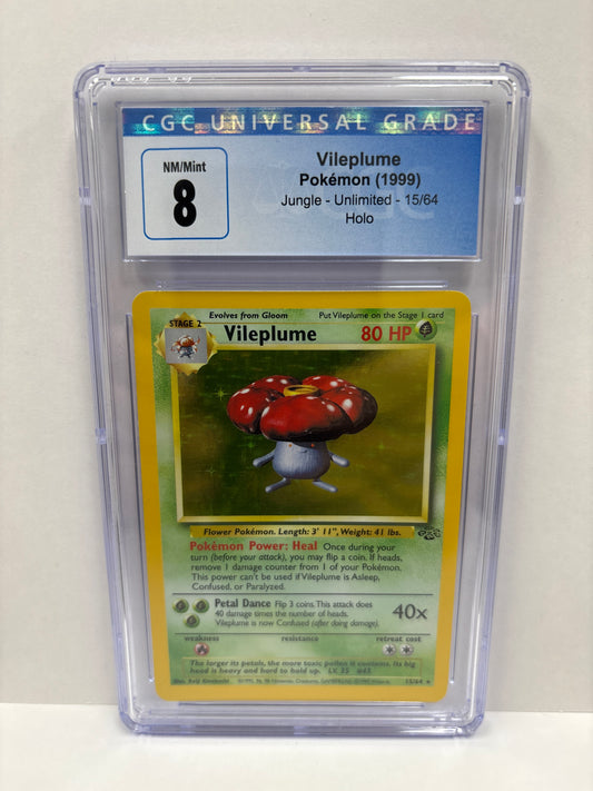 Pokemon Vileplume 15/64 (1999) CGC 8