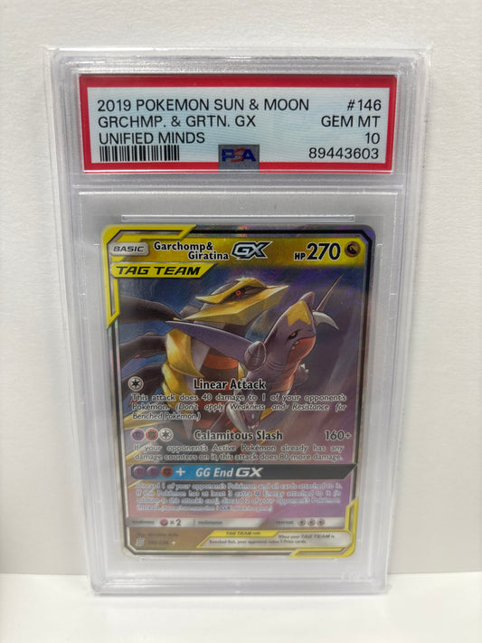 Pokemon Garchomp & Giratina GX 146/236 PSA 10