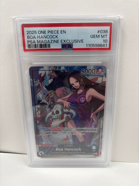 One Piece TCG Boa Hancock OP07-038 PSA 10