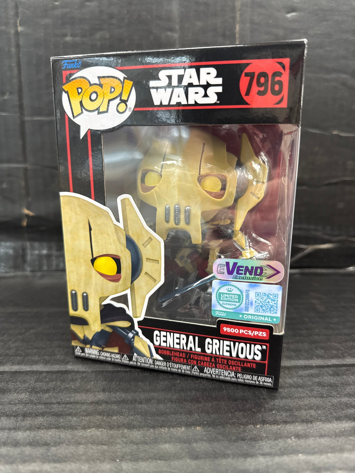 Funko Pop! Star Wars General Grievous 796 EVend Exclusive (Grade A)