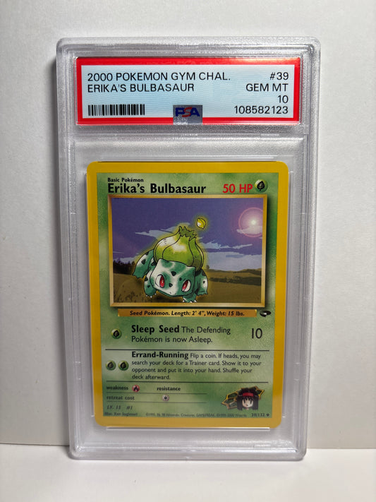 Pokemon Erika’s Bulbasaur 39/132 (2000) PSA 10