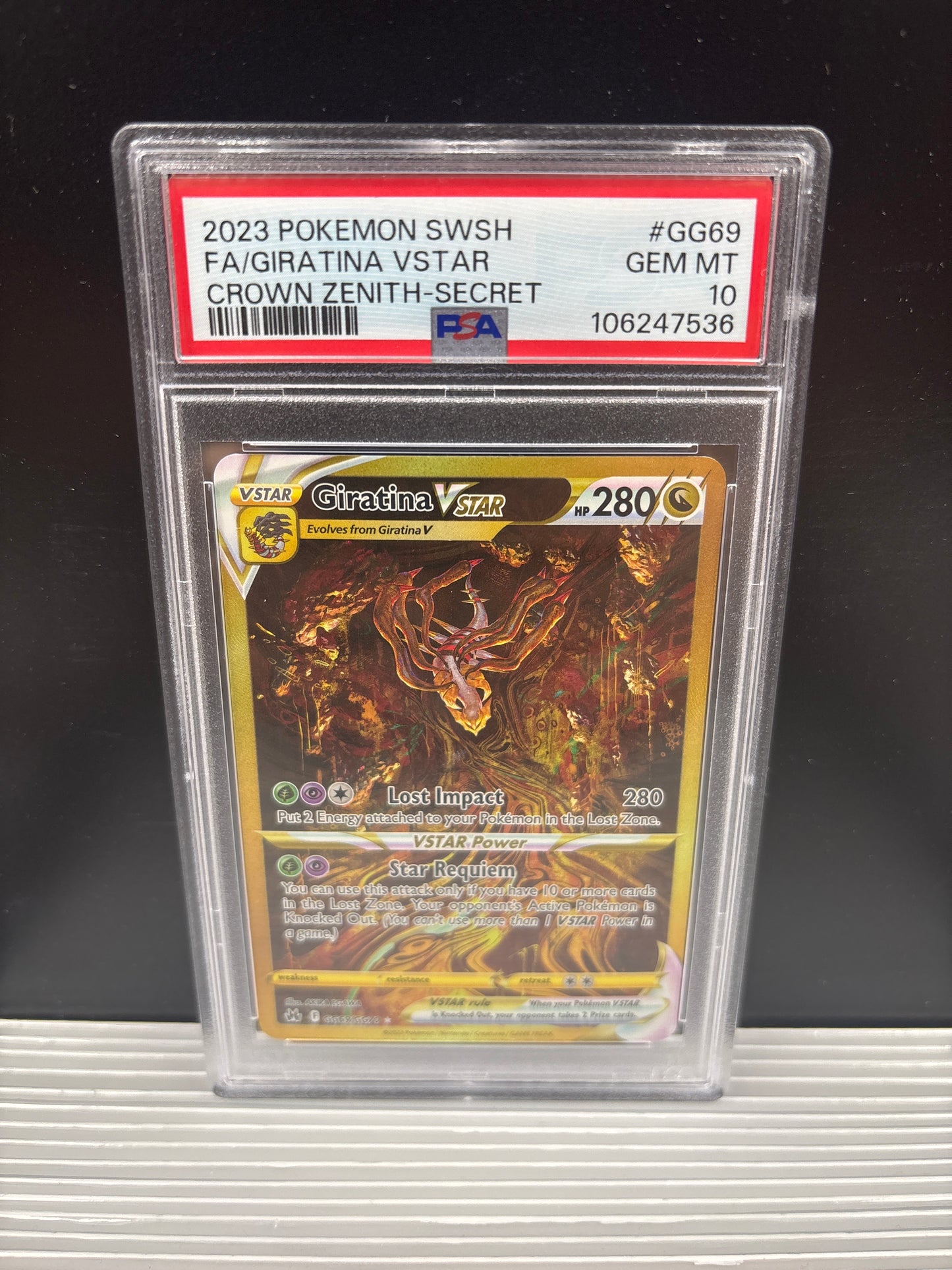 Pokemon Giratina VSTAR GG69/GG70 PSA 10