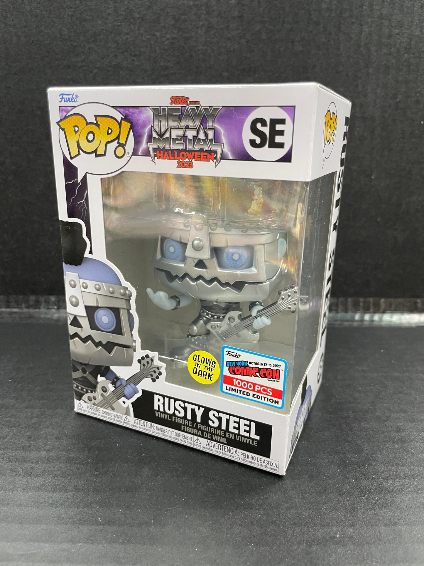 Funko Pop! Heavy Metal Halloween Glow in the Dark Rusty Steel NYCC 2023 Exclusive (Grade A)