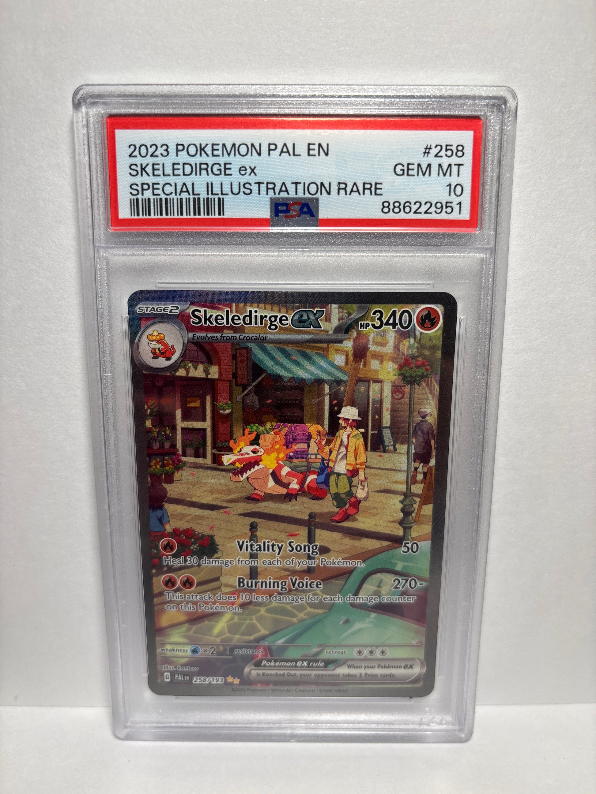 Pokemon Skeledirge ex 258/193 PSA 10 Zapp! Comics Pokemon Skeledirge ex 258/193 PSA 10 Zapp! Comics