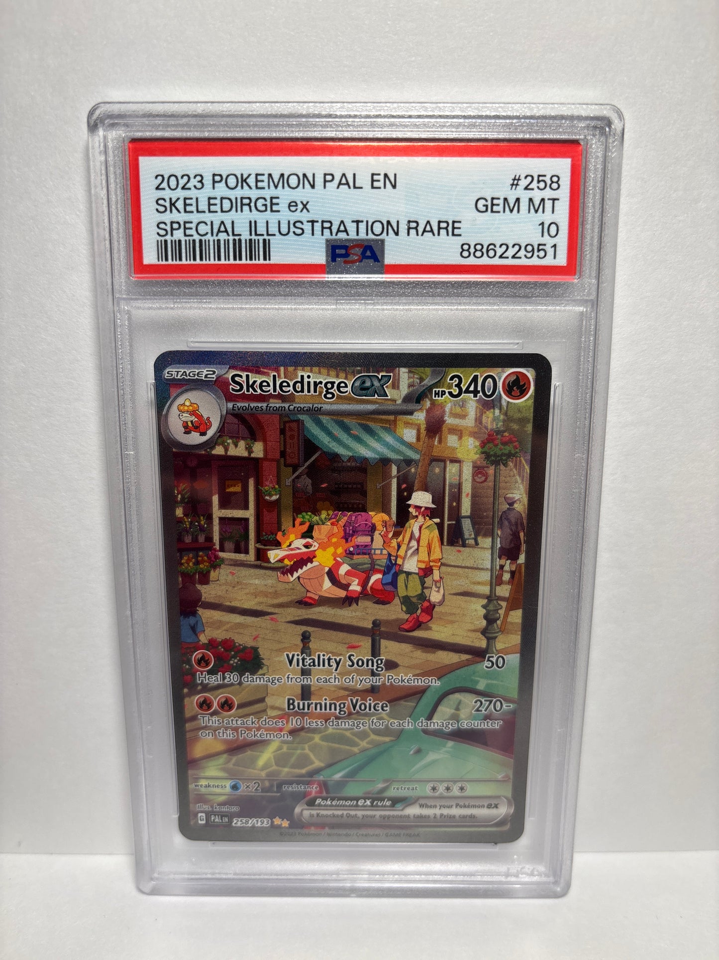 Pokemon Skeledirge ex 258/193 PSA 10