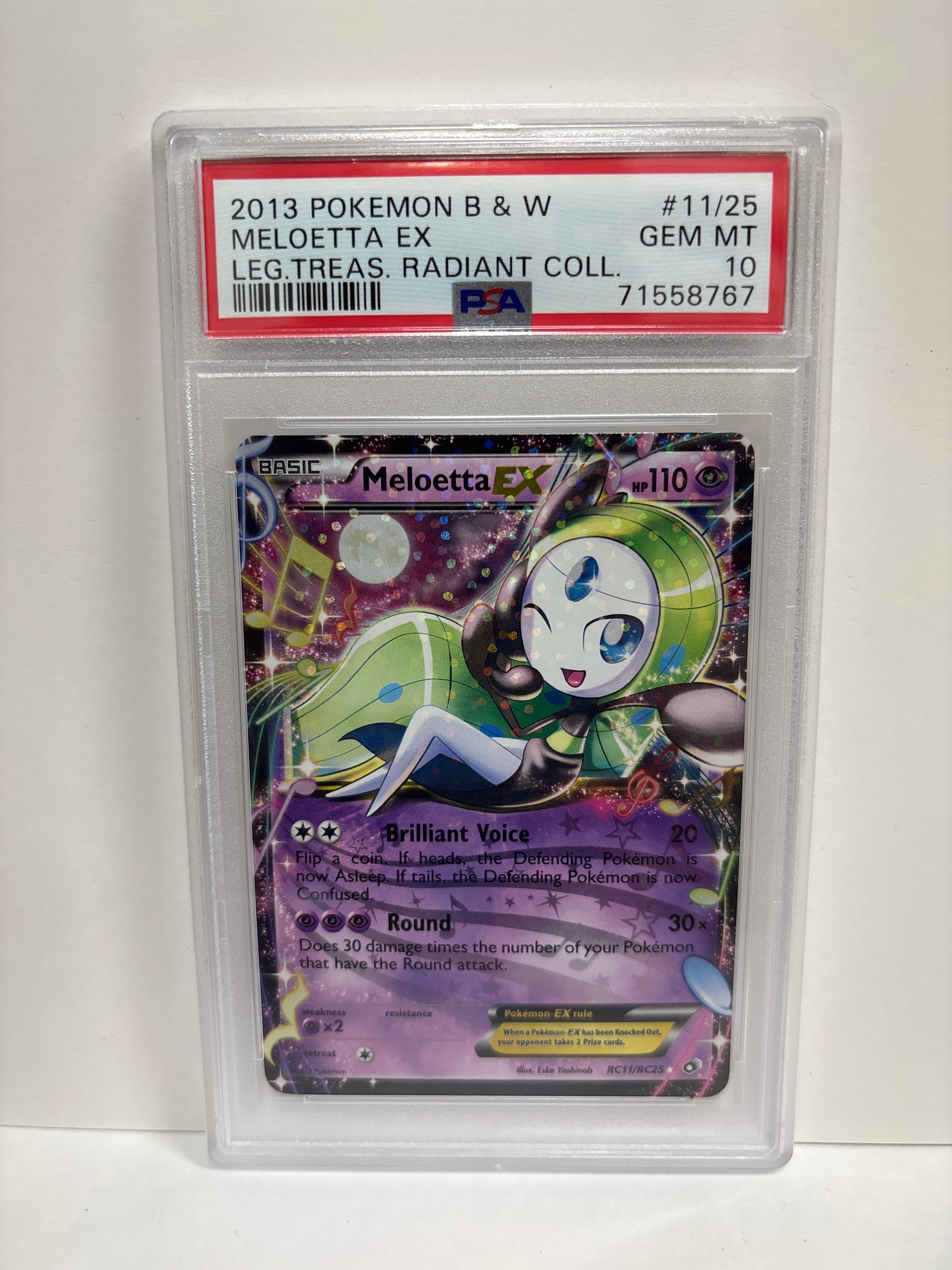 Pokemon Meloetta EX RC11/RC25 PSA 10 Zapp! Comics Pokemon Meloetta EX RC11/RC25 PSA 10 Zapp! Comics