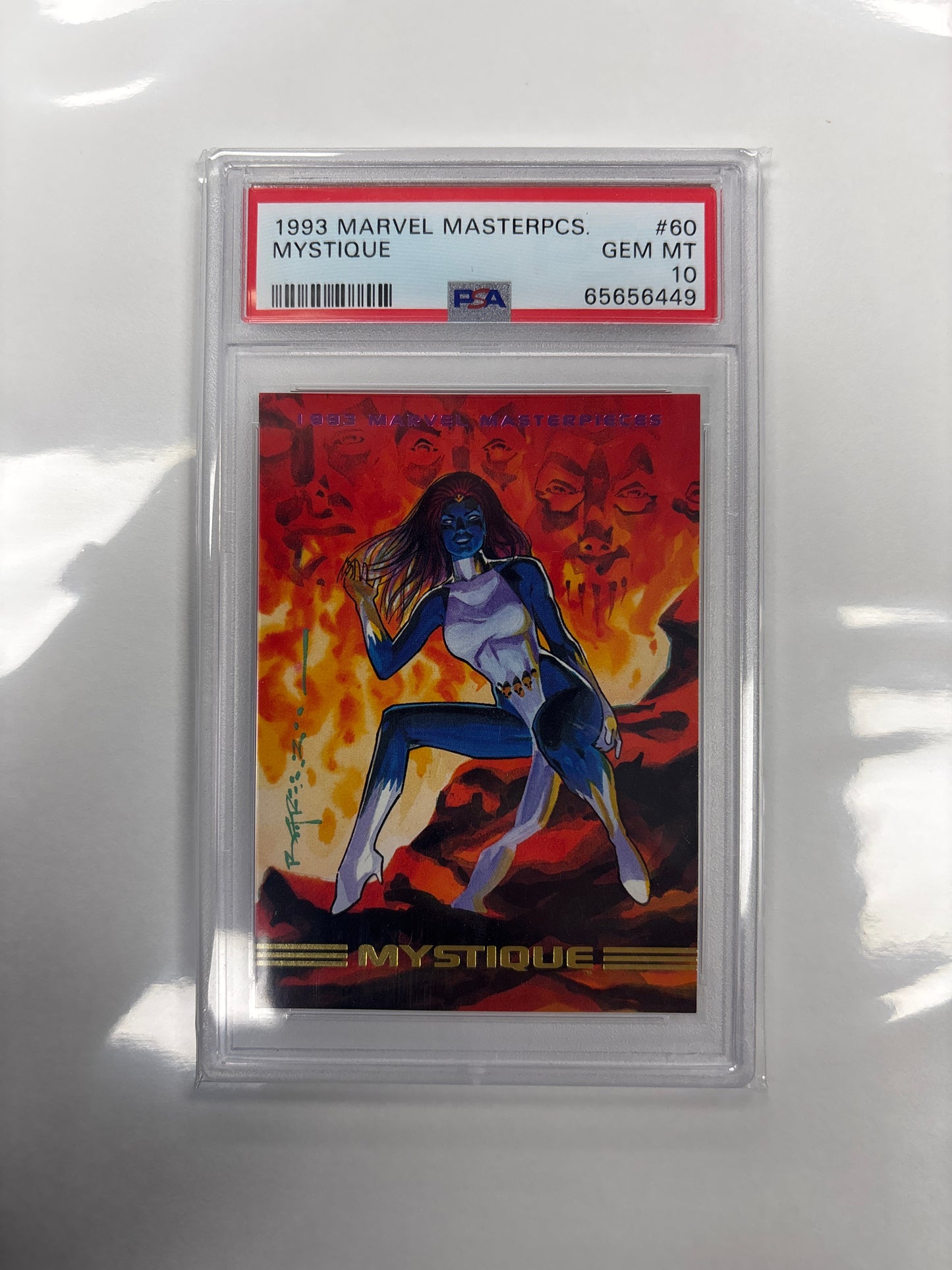 SkyBox 1993 Marvel Masterpieces Mystique #60 PSA 10